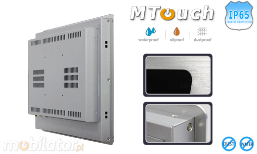 MTouch Operatorski Panel Przemyslowy MobiBOX IP65 1037U 15 Komputer panelowy Panel PC  Przemysowy komputer panelowy Ekran rezystancyjny 5 wire resistive wywietlacz 15 cali mobilator.pl New Portable Devices Windows RS-232 COM VGA HDMI Intel Celeron 