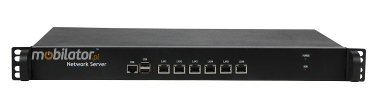 Computer Industry Fanless  MiniPC yBOX - 1U rack new design look mobilator fast lan 6x rj45