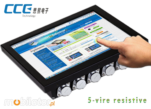 Industial Touch PC CCETouch CT17-PC Komputer panelowy Panel PC Norma odpornoci IP65 Przemysowy komputer panelowy Ekran rezystancyjny 5 wire resistive wywietlacz 17 cali mobilator.pl New Portable Devices Windows