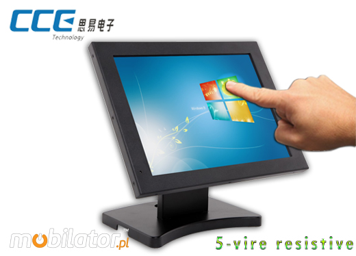 CCETouch Industial Touch Monitor CCETM15-5WR Przemysowy Monitor Panelowy  Norma odpornoci IP54 Monitor dotykowy Ekran rezystancyjny 5 wire resistive wywietlacz 15 cali LED mobilator.pl New Portable Devices VGA DVI HDMI