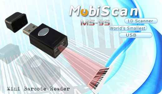MobiScan  MS95 USB MOBISCAN MS-95 Scanner 1D Handy MobiSCAN Compatibile Windows IOS mobilator.pl New Portable Devices Mobile Barcode Scanner MINI