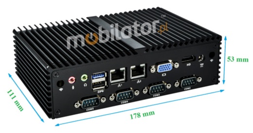 Proof Mini Computer Industry Fanless MiniPC mBOX Q190X HDD WiFi Bluetooth