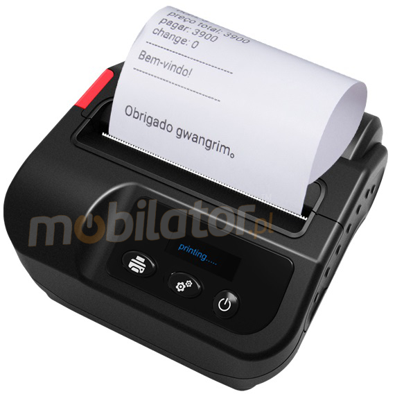 Mobile thermal printer with the ability to print on paper + stickers (Windows / IOS / Android support)