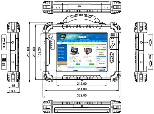 Amplux M1050R_A mil-810f mil-std 461e rugged wojskowy przemysowy industrial army militar pc full ruggadized mobilator.pl