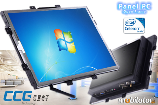 Komputer panelowy (Open Frame) CCETouch CT19-OPC SAW Komputer panelowy Panel PC Open Frame Przemysowy komputer panelowy Ekran rezystancyjny SAW wywietlacz 19 cali mobilator.pl New Portable Devices Windows Intel Celeron Open Frame Touch Screen PC CCETouch CT19-OPC-SAW do zabudowy kiosk internetowy bankomat