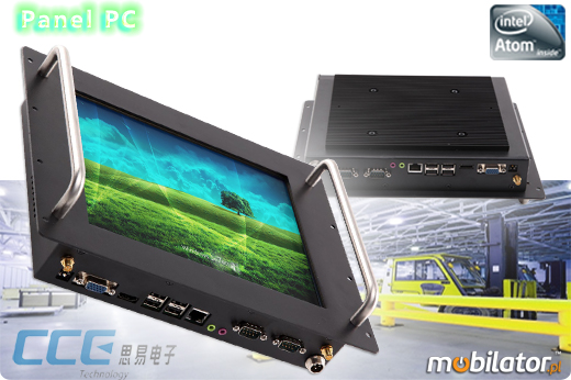 Industial RACK MOUNT Touch PC CCETouch CT10-PCPrzemysowy Komputer Panelowy RACK MOUNT - CCETouch CT10-PC Norma odpornoci IP54 Przemysowy komputer panelowy Ekran rezystancyjny 5 wire resistive wywietlacz 10 cali mobilator.pl New Portable Devices Windows RS-232 COM RACK MOUNT 