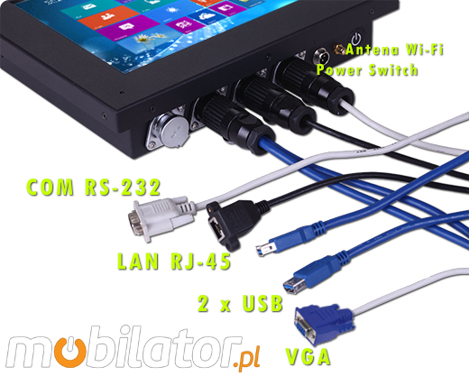 Industial Touch PC CCETouch CT10-PC Komputer panelowy Panel PC Norma odpornoci IP65 Przemysowy komputer panelowy Ekran rezystancyjny 5 wire resistive wywietlacz 10 cali mobilator.pl New Portable Devices Windows