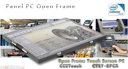 Komputer panelowy (Open Frame) CCETouch CT17-OPCR Komputer panelowy Panel PC Open Frame Przemysowy komputer panelowy Ekran rezystancyjny 5 wire resistive wywietlacz 17 cali mobilator.pl New Portable Devices Windows Intel Celeron Open Frame Touch Screen PC CCETouch CT17-OPCR do zabudowy kiosk internetowy bankomat