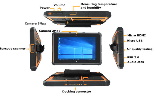hdmi microusb otg barcode scanner connectors mobipad mp8802