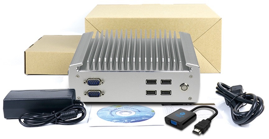 IBOX-101 Industrial computer for warehouse applications with WiFi 3G 4G 6x COM module