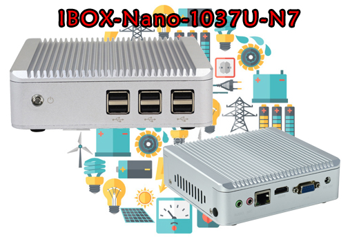 Industrial Computer Fanless MiniPC Nuc IBOX-Nano-1037U