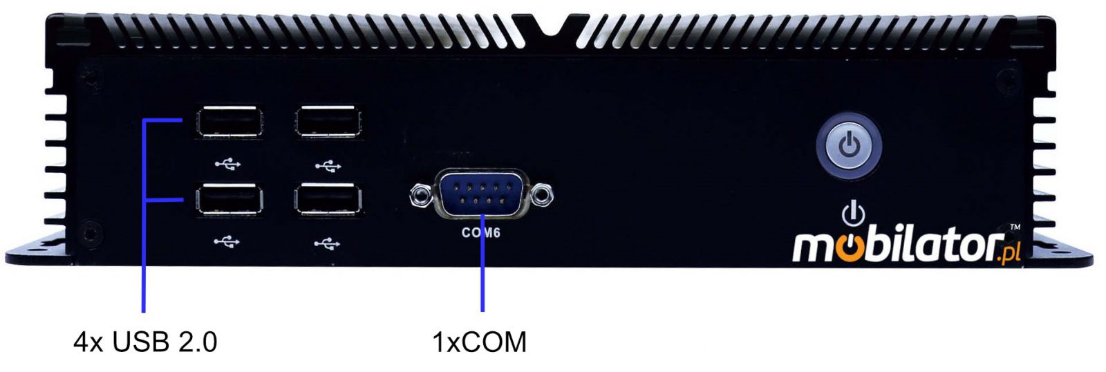IBOX-205 Industrial computer for warehouse applications with WiFi 3G 4G 6x COM module