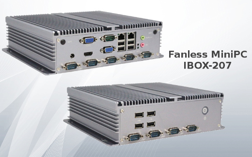 Industrial Computer Fanless MiniPC IBOX-207