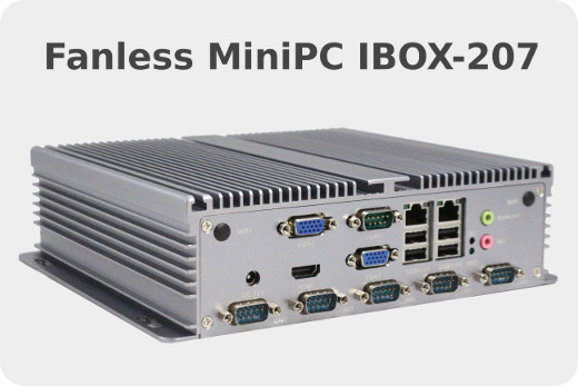 Industrial Computer Fanless MiniPC IBOX-207