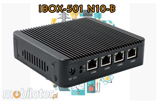 Industrial Computer Fanless MiniPC Nuc IBOX-501 N10-B