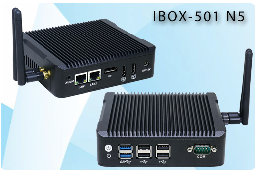 Industrial Computer Fanless MiniPC Nuc IBOX-501 N5