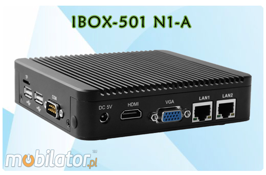 Industrial Computer Fanless MiniPC Nuc IBOX-501 N1-A