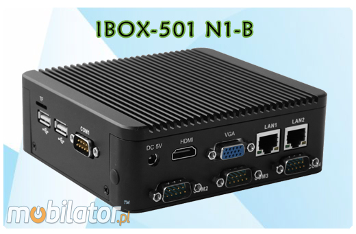 Industrial Computer Fanless MiniPC Nuc IBOX-501 N1-B