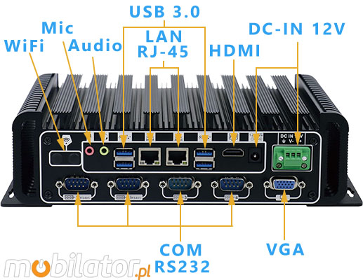 Durable Computer Industrial Fanless MiniPC IBOX-60011 umpc mobilator intel core i5