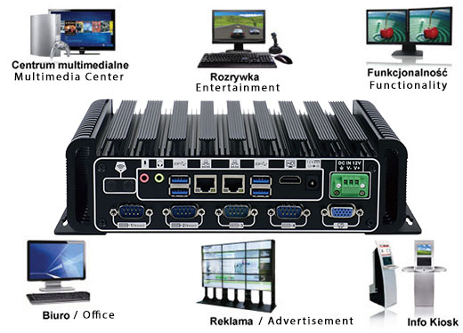 Durable Computer Industrial Fanless MiniPC IBOX-60011 umpc mobilator intel core i5