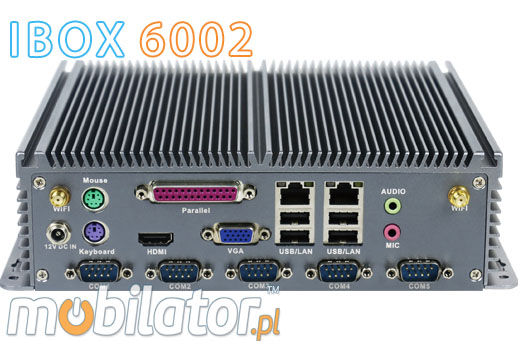 Strengthened Mini Industrial Computer Fanless MiniPC IBOX-6002 umpc mobilator intel celeron
