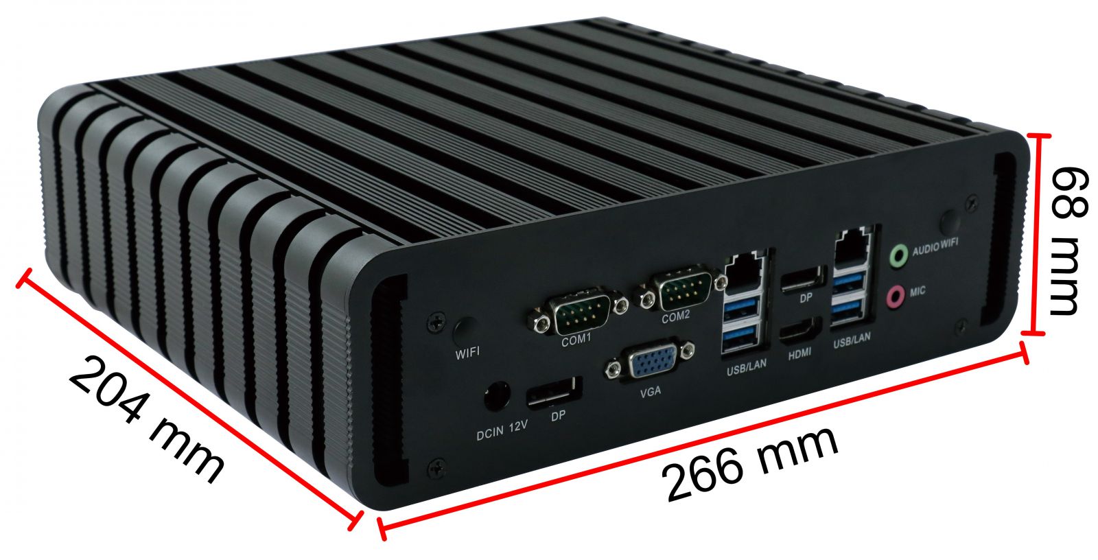 IBOX-602 - Industrial computer with a capacious SSD drive (2x Display Port + HDMI + VGA)