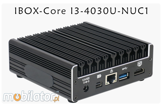 Industrial Computer Fanless MiniPC IBOX-Core I3-4030U-NUC1