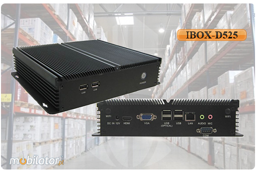 Przemysowy Fanless MiniPC IBOX-D525