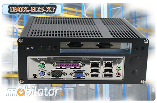Przemysowy Fanless MiniPC IBOX-H25-X7