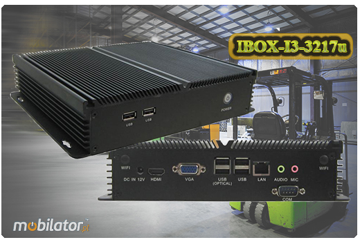 Przemysowy Fanless MiniPC IBOX-I3-3217u