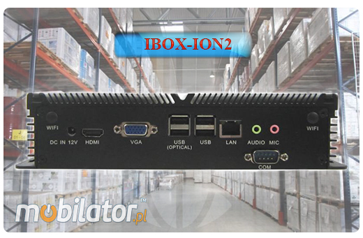 Przemysowy Fanless MiniPC IBOX-ION2