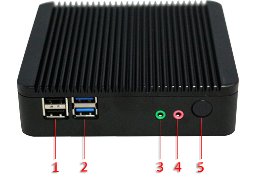 Industrial Computer Fanless MiniPC Nuc IBOX-Nano- J1800 N2B