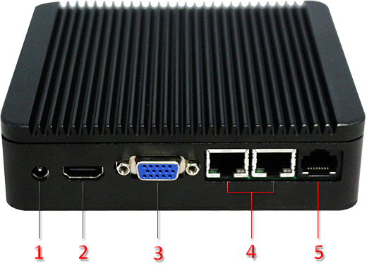 Industrial Computer Fanless MiniPC Nuc IBOX-Nano- J1800 N2B