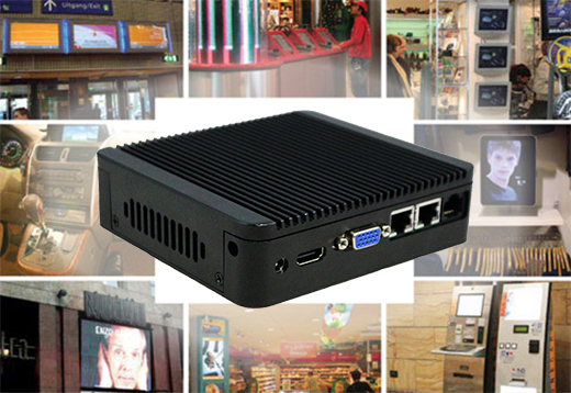 Industrial Computer Fanless MiniPC Nuc IBOX-Nano- J1800 N2B