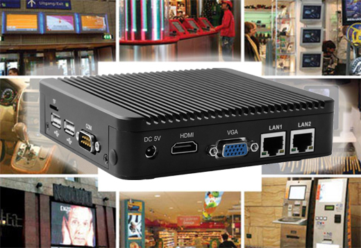 Industrial Computer Fanless Mini PC IBOX-Nano-J1900 N1a