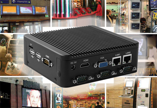Industrial Computer Fanless Mini PC IBOX-Nano-J1900 N1b