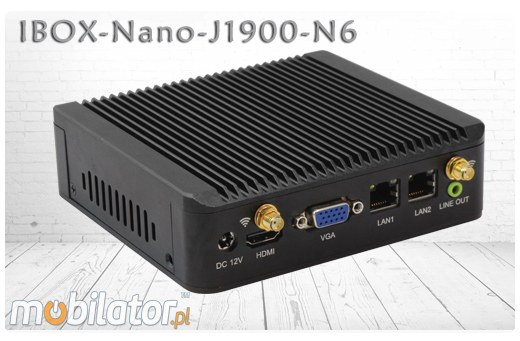 Industrial Computer Fanless MiniPC Nuc IBOX-Nano- J1900