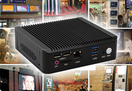 Industrial Computer Fanless MiniPC Nuc IBOX-Nano- J1900