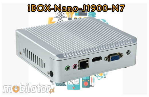 Industrial Computer Fanless MiniPC Nuc IBOX-Nano-J1900