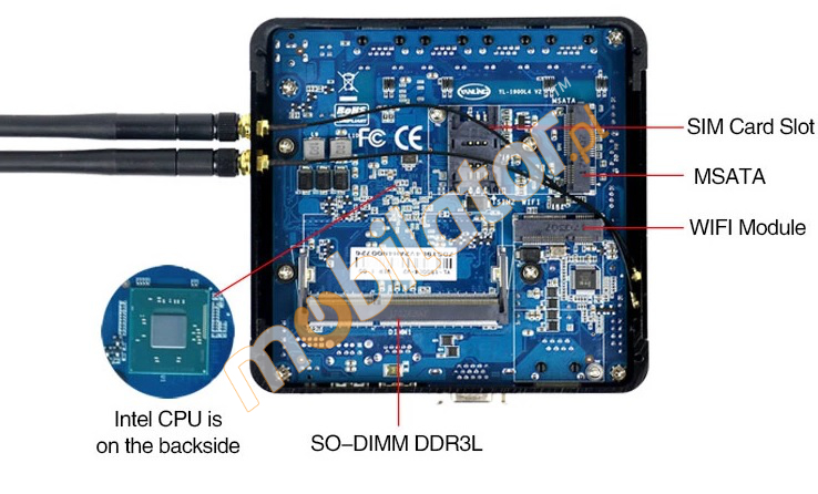 iBOX-N10E (E3845) - Cheap Industrial computer with VGA port and 4x LAN RJ45
