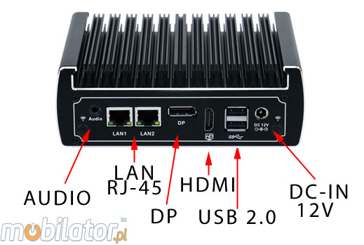 Durable Computer Industrial Fanless MiniPC IBOX-N13C i5  umpc mobilator.pl intel core i5