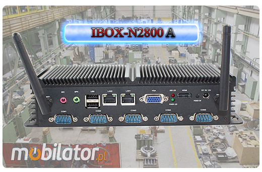 Przemysowy Fanless MiniPC IBOX-N2800A