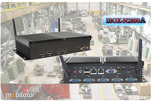 Przemysowy Fanless MiniPC IBOX-N2800B