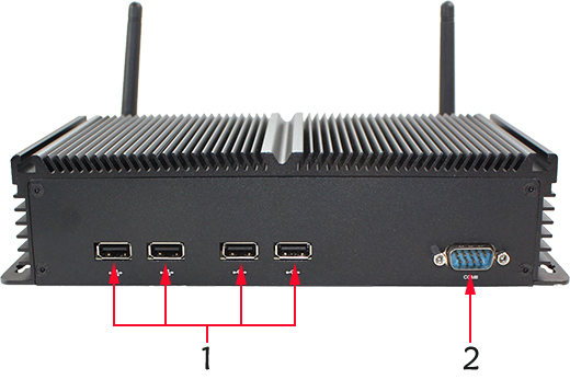Industrial Computer Fanless Mini PC IBOX-N2900A