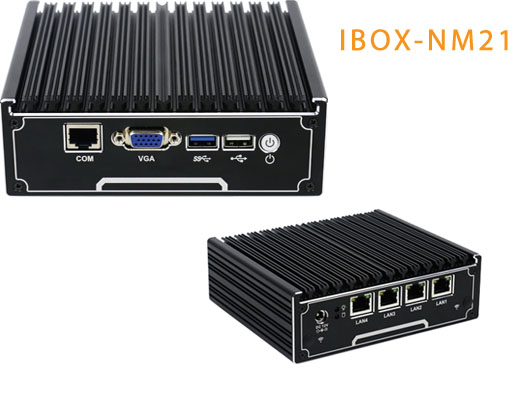 Strengthened Mini Industrial Computer Fanless MiniPC IBOX-NM21  umpc mobilator intel celeron J1900