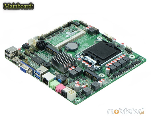 Przemysowy fanless MiniPC IBOX-i3D61-S100-RS422/485