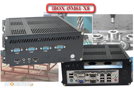 Przemysowy Fanless MiniPC IBOX-i5M61-X8