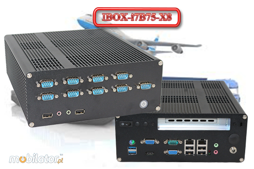 Przemysowy Fanless MiniPC IBOX-i7B75-X8