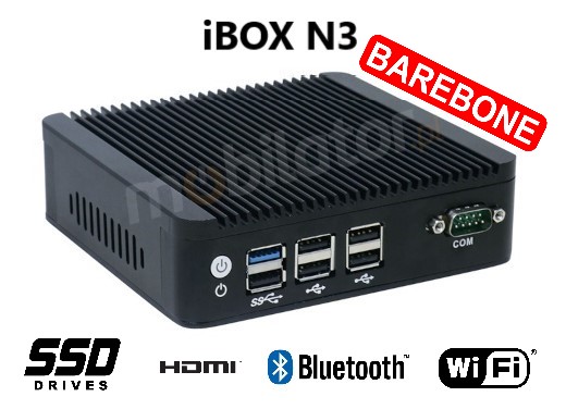  IBOX N3 przemysowy may szybki niezawodny SSD intel wifi bluetooth fanless industrial small 