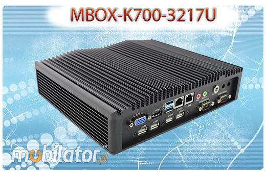 MiniPC Przemysowy Fanless MBOX-K700-3217U
